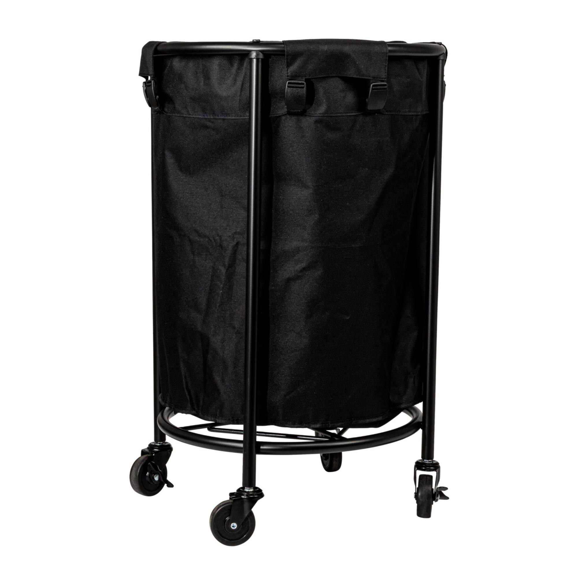 Household Essentials 32" Black Round Laundry Hamper